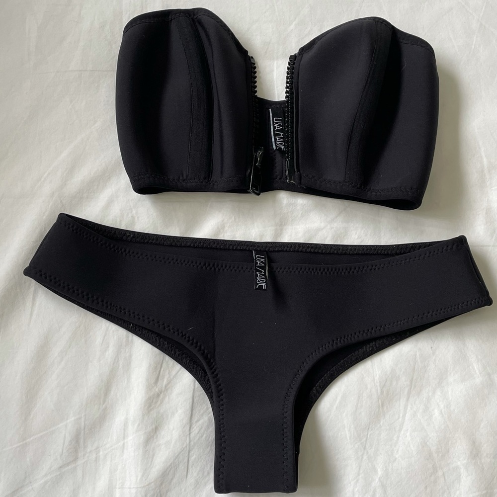 Lisa Marie Fernandez Lauren bikini in Black bro